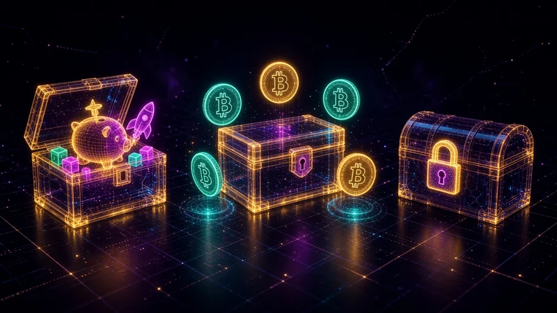 Illustration abstraite néon : Les 3 wallets Bitcoin que j'ai créés pour mes enfants